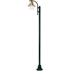 K.S. Verlichting 1-lamp lantaarnpaal Toscane 240 cm, groen