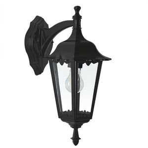 Ancona Muurlamp hang Zwart met 3W Bewegingssensor LED