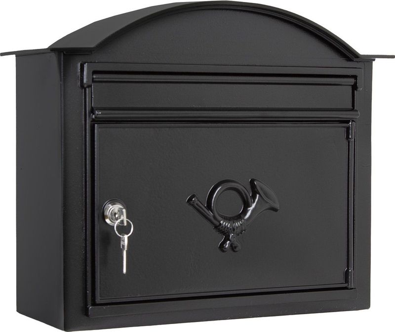 B13 - Brievenbus - Zwart - Aluminium - Dubbellaagse Poedercoating