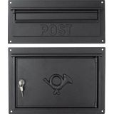 Brievenbus - Groen - Staal - Met Klapdeur