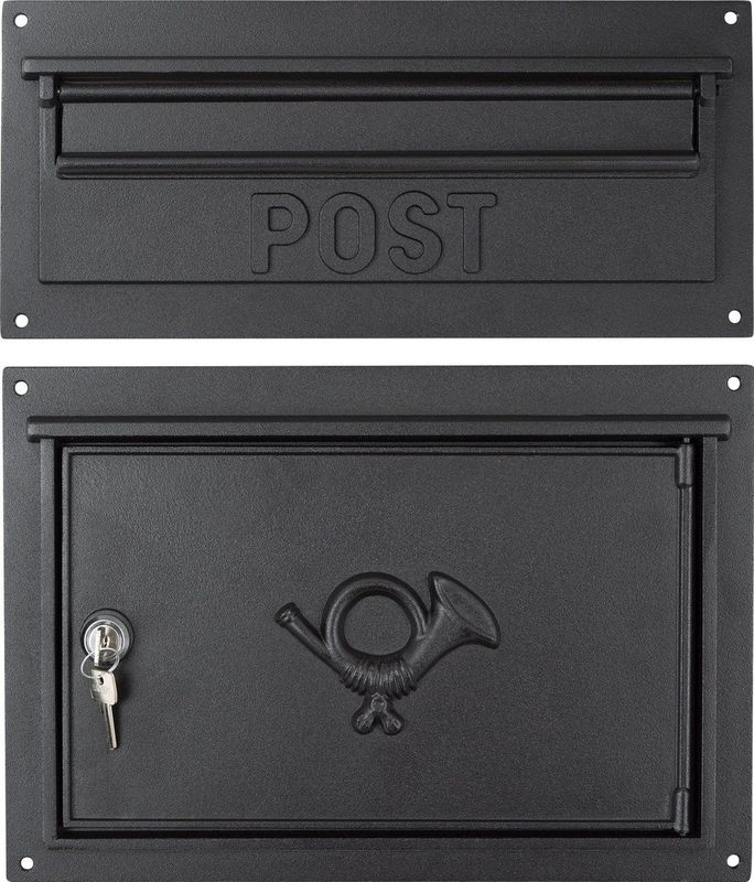 Brievenbus - Groen - Staal - Met Klapdeur