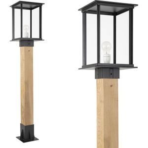 Buitenlamp Capital XXL WOOD Sokkel buitenverlichting zwart