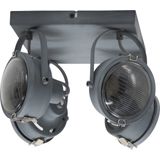 K.S. - Satellite - Plafondlamp - Grijs - Dimbaar - Industrieel Design - 4-lamps