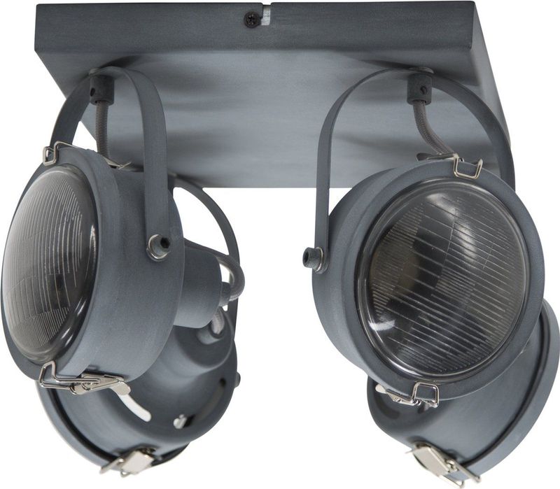 K.S. - Satellite - Plafondlamp - Grijs - Dimbaar - Industrieel Design - 4-lamps