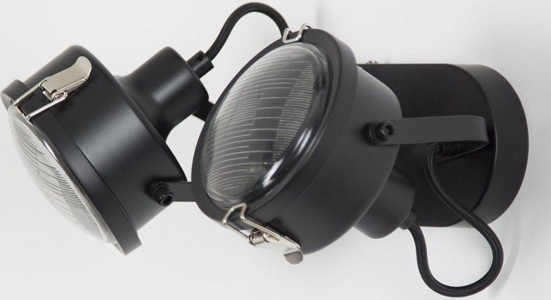 K.S. - Satellite - Wandlamp - Zwart - Metaal