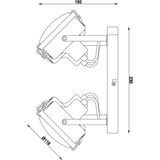 Plafondlamp - Modern - Wit - Metaal