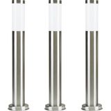 Lech 2 (set van 3 Stuks) RVS Tuinlamp