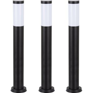 Lech zwart 2 set 3 stuks tuinlamp