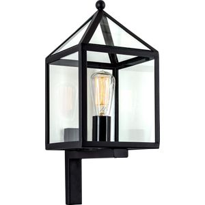 Bloemendaal Muurlamp Zwart met LED