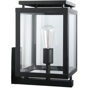 De Vecht Muurlamp - Zwart - RVS - Poedercoating