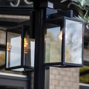Hampton Muurlamp Zwart met Smart Wifi LED