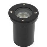 KS Verlichting - Grondspot - Zwart - RVS - Ø11cm