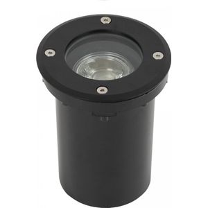 KS Verlichting - Grondspot - Zwart - RVS - Ø11cm