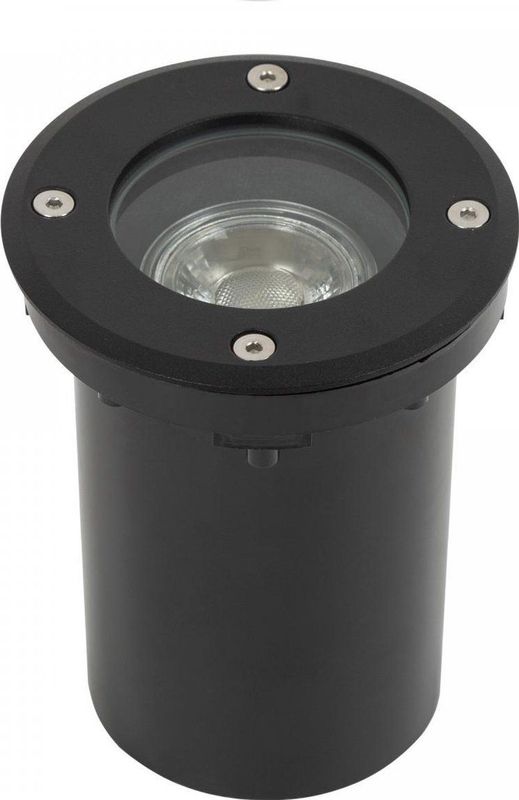 KS Verlichting - Grondspot - Zwart - RVS - Ø11cm