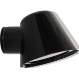 K.S. Verlichting - Vita Cup - Muurspot - Zwart - Aluminium