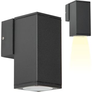 Kevin Muurlamp Zwart met Lichtsensor LED