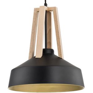 Hanglamp Basic Wood zwart
