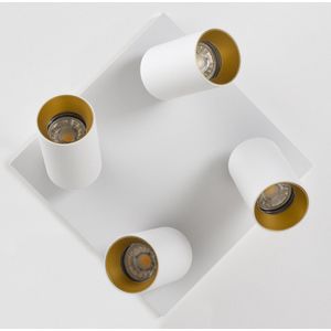 Mila 4 opbouwspot Wit/Zwart