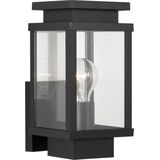 Boston Muurlamp Zwart met Lichtsensor LED