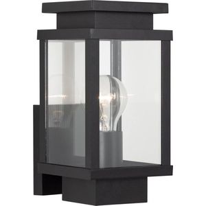 Boston Muurlamp Zwart met Lichtsensor LED