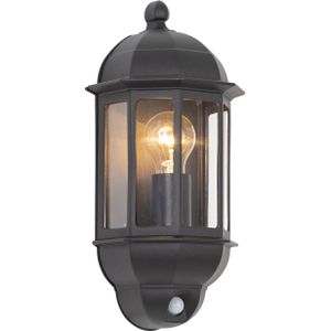 KS Verlichting - Muurlamp Verona Zwart - Buitenlamp met Sensor - Bewegingssensor - Sensorlamp