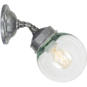 Wandlamp aluminium Forty-Five E27 Buitenlamp muurlamp met glas