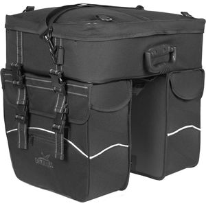 Greenlands Travel Touring - Dubbele Fietstas - met Afneembare Topcase - 3-delige Fietstas