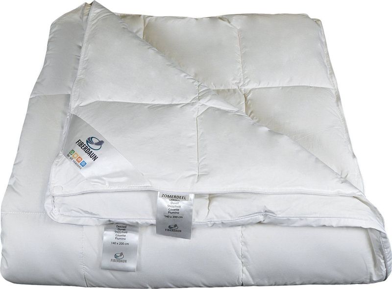 Polydaun - Fiberdaun Dekbed - 4-Seizoenen - 100% Percale Katoen