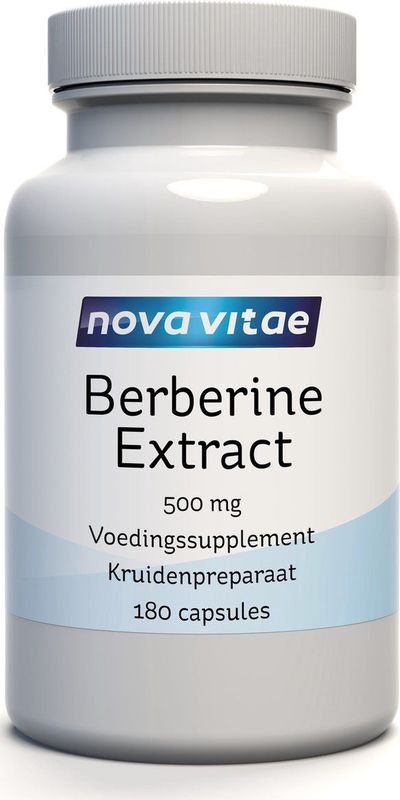 Nova Vitae Berberine HCI extract 500 mg 180 vcaps