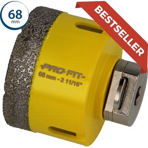 Profit - Diamond Dry Gatzaag/Boorkop - Ø68mm - Zeskant 10mm - Diamant