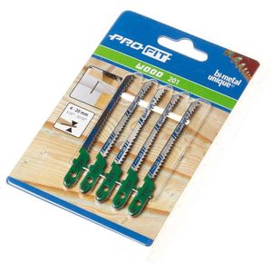 Profit decoupeerzaagblad - Hout - Fijn - 100 mm - 5 stuks