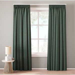 NOUS Living - Chicago - Verduisterend Gordijn - Groen - Polyester - Kant en Klaar - Per Stuk