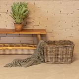 Opbergmand - Grijs - Stof