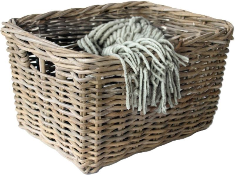 Opbergmand - Grijs - Stof