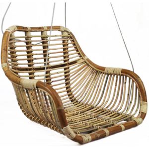 Van der Leeden Rotan hangstoel Fly - (L)66 x (B)65 x (H)49 cm - Steel Wire