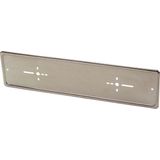 Autostyle - Nummerbord Onderleg-Plaat - Chroom - RVS - 540 x 135 mm