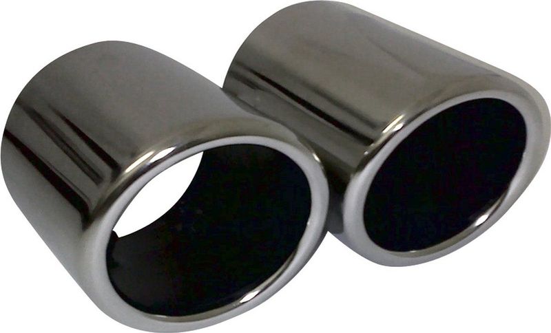 Autostyle - UitlaatSierstuk - Dubbele Pijp - 75mm Diameter - Klembevestiging