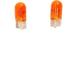 Autostyle - T-10 - Lampen - Amber - Geverfd Glas - Set van 2 Stuks
