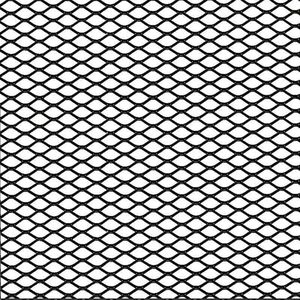 Racegaas Aluminium Zwart - Ruitdesign 16x8mm - 125x25cm