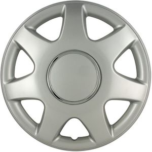 Autostyle Wieldoppen 13 inch Florida Zilver - ABS