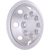 AutoStyle - EXTRA BOLLE Wieldoppen - Zilver - ABS-Kunststof - Set van 4