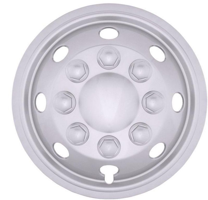 AutoStyle - EXTRA BOLLE Wieldoppen - Zilver - ABS-Kunststof - Set van 4