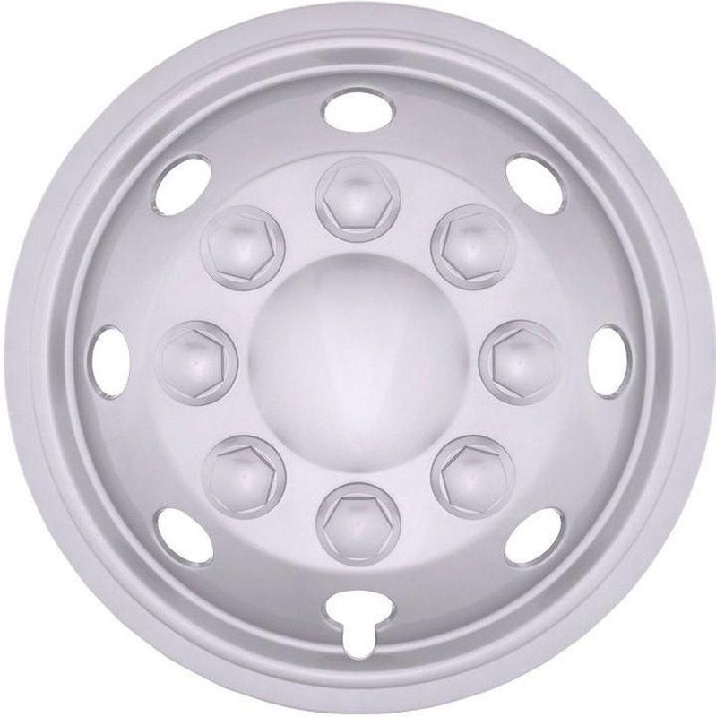 Autostyle - Utah - Wieldoppen - Zilver - ABS - Set van 4