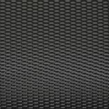 Autostyle - Racegaas Aluminium - Zwart - Honingraat 12x6mm - 125x25cm