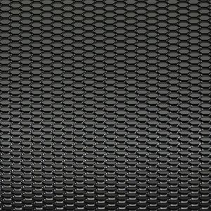 Autostyle - Racegaas Aluminium - Zwart - Honingraat 12x6mm - 125x25cm