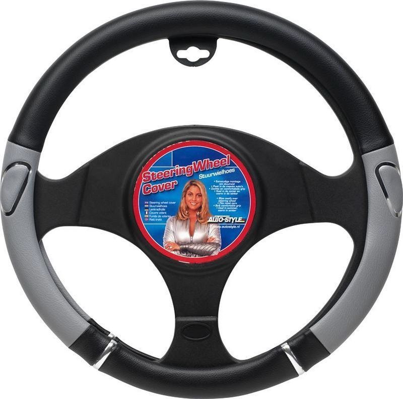 Autostyle - Stuurhoes - Zwart/Grijs - Kunstleer
