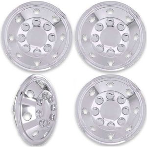 Autostyle - Utah - Wieldoppenset - Chroom - 4 Stuks