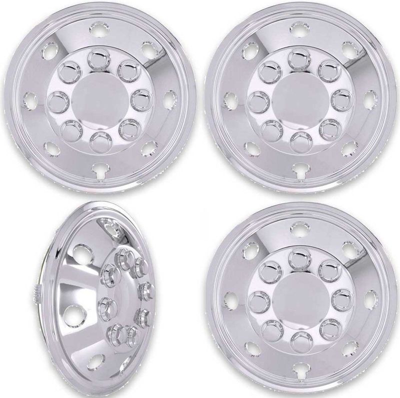 Autostyle - Utah - Wieldoppenset - Chroom - 4 Stuks