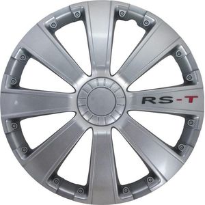 Autostyle Wieldoppen Rs-t 15 Inch Abs Zilver Set Van 4