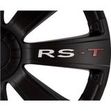 Autostyle - Wieldoppenset - 4 Delig - Zwart - Slagvast Kunststof